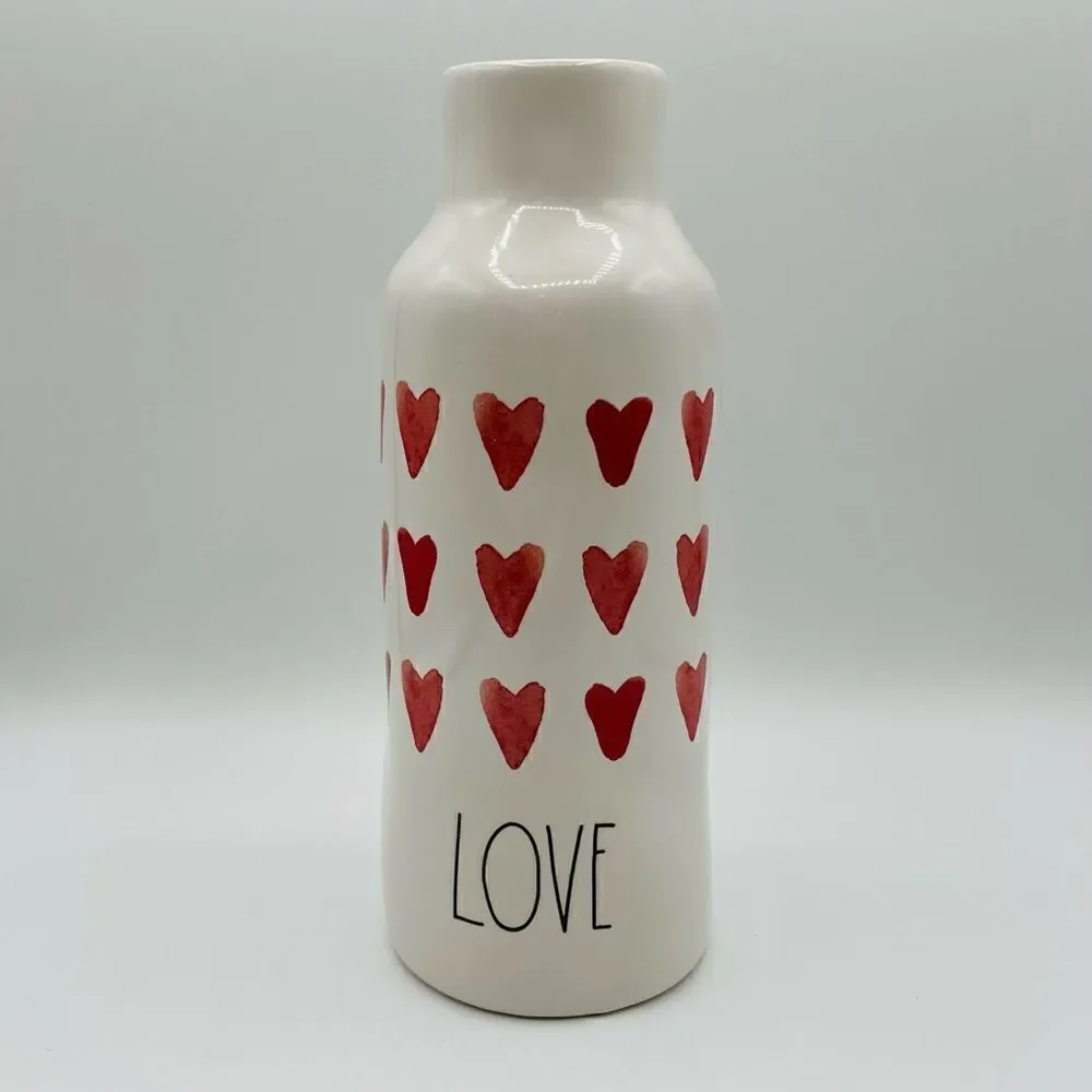 Rae Dunn Love Heart Tall Vase